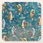 イメージGeishas スクエアペーパーコースター (正面)