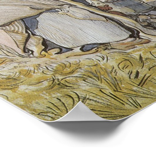 イモを掘る， 1905 ポスター (角)