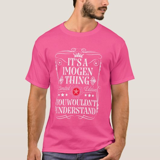 イモゲンお前が言わないものをイモゲンと名付ける Tシャツ (正面)