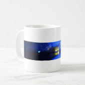 イモノグラムタイポグラフィカッコいいマグランジグ コーヒーマグカップ (正面左)