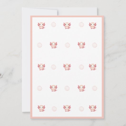 イモリの招待 誕生日の女の子たちよ、イモリが誘ってる 招待状 (裏面)