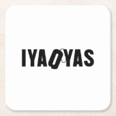 イヤオヤ スクエアペーパーコースター (正面)