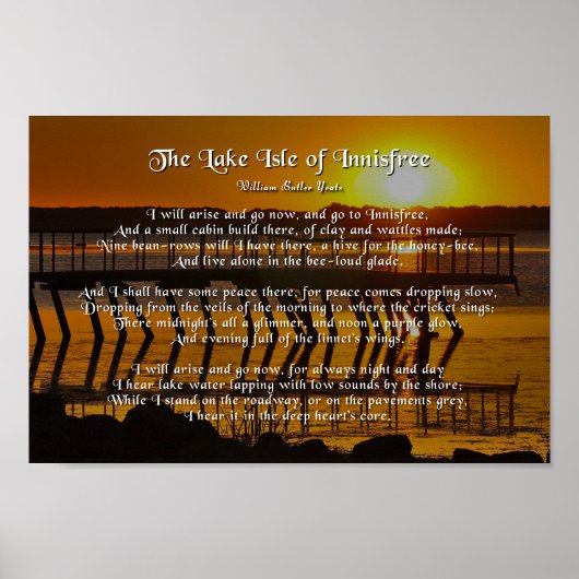 イヤツ島インニスフリー湖 ポスター (正面)