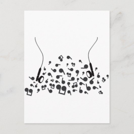 イヤホン ポストカード (正面)