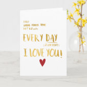 『イヤミ・イ・ラブ・ユー・カード』 カード (黄色い花)