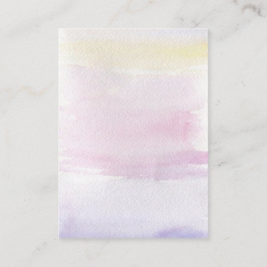 イヤリングのジュエリーの表示カード • パステル調の水彩画 名刺