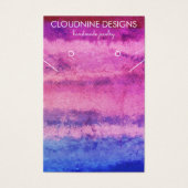 イヤリングカラフルネックレスジュエリー表示カード (正面)