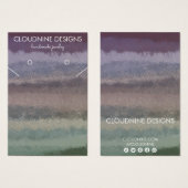 イヤリングカラフルネックレスジュエリー表示カード (正面&裏面)