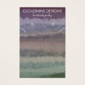 イヤリングカラフルネックレスジュエリー表示カード (正面)