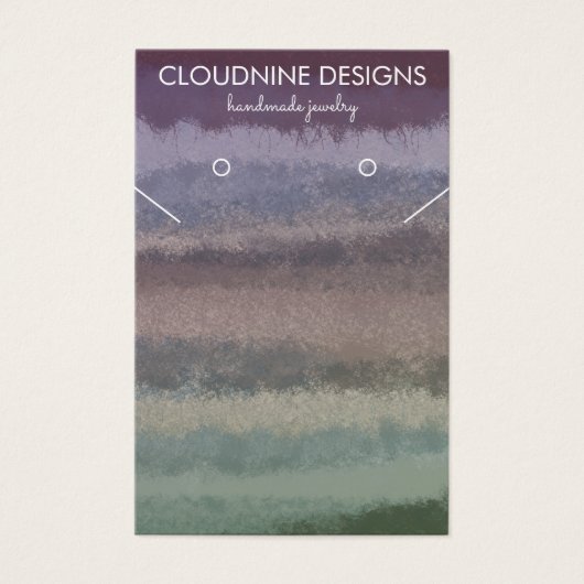 イヤリングカラフルネックレスジュエリー表示カード (正面)