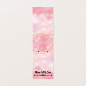 イヤリングカードの上にラブフォールドで作られる 名刺 (外部フラット)