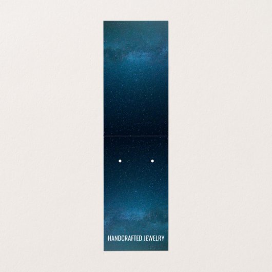 イヤリングカードの上に夜空を折り畳む 名刺 (外部フラット)