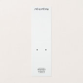 イヤリングカードの上に折り畳み、下部にロゴを付けます。 名刺 (外部フラット)