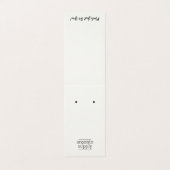 イヤリングカードの上に折り畳み、下部にロゴを付けます。 名刺 (外部フラット)