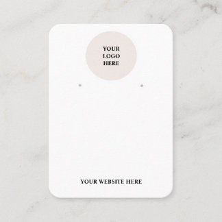 イヤリングカードディスプレイ3.5インチx 2.5インチ 名刺