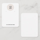 イヤリングカードディスプレイ3.5インチx 2.5インチ 名刺 (正面/裏面)