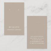 イヤリングカードループカスタムーイヤリングディスプレイカード 名刺 (正面/裏面)