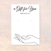 イヤリングギフト表示ホルダーカード 名刺