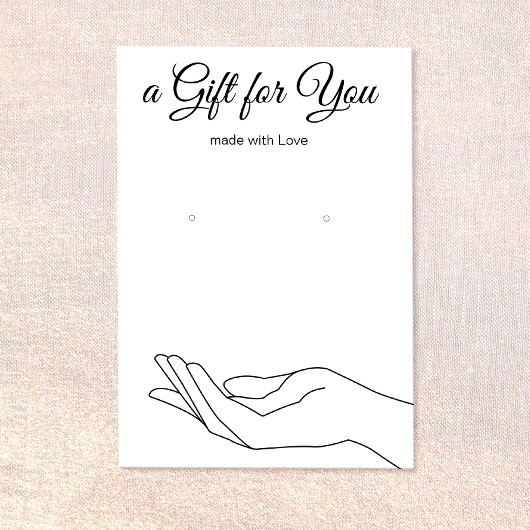 イヤリングギフト表示ホルダーカード 名刺