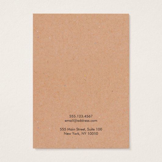 イヤリングクラフト表示カード (裏面)