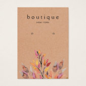 イヤリングクラフト表示カード (正面)