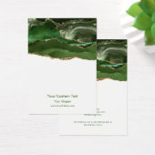 イヤリングジュエリーディスプレイカードエレガント、緑の大理石 (デスク)