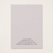 イヤリングジュエリーディスプレイカードモダン・バラ金ゴールド (裏面)