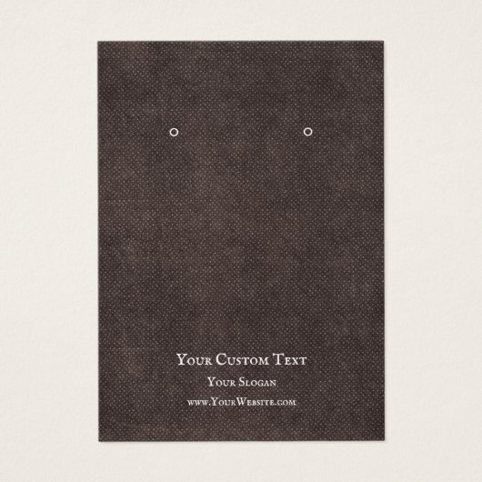 イヤリングジュエリーディスプレイカード素朴、ダーククラフト (正面)