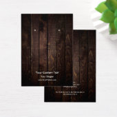 イヤリングジュエリーディスプレイカード素朴、木材をテーマにした (デスク)