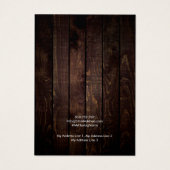 イヤリングジュエリーディスプレイカード素朴、木材をテーマにした (裏面)