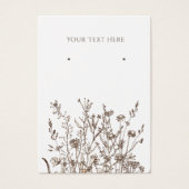 イヤリングジュエリーディスプレイカード自然・フローラ (正面)