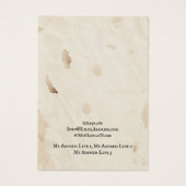 イヤリングジュエリーディスプレイカード、エイジングライトブラウン (裏面)