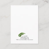 イヤリングジュエリーディスプレイカード・トロピカルパームリーフ 名刺 (裏面)