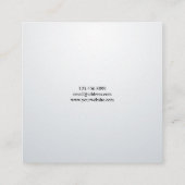 イヤリングジュエリーディスプレイカード・トロピックパーム スクエア名刺 (裏面)