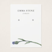 イヤリングジュエリーディスプレイカード・パステルフラワー (正面)