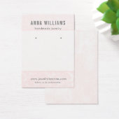 イヤリングジュエリーディスプレイカード・ピンクフローラレース (デスク)