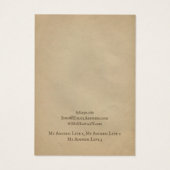 イヤリングジュエリーディスプレイカード、ブラウンクラフトアート (裏面)