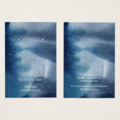 イヤリングジュエリーディスプレイカード、ブルーシーアートワーク (正面&裏面)