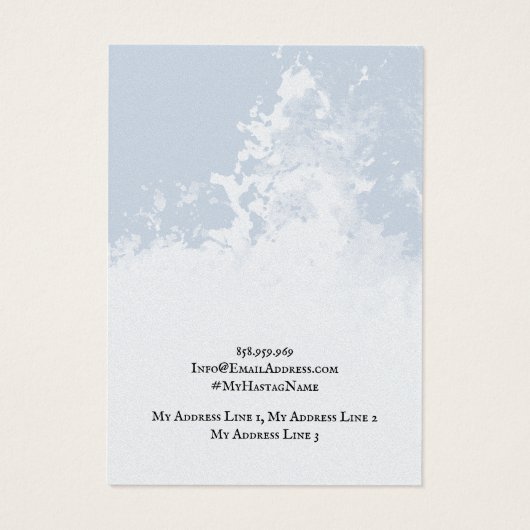 イヤリングジュエリーディスプレイカード、ライトブルーの空 (裏面)