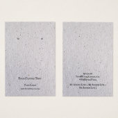 イヤリングジュエリーディスプレイカード、リサイクルグレー紙 (正面&裏面)