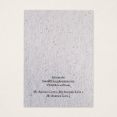 イヤリングジュエリーディスプレイカード、リサイクルグレー紙 (裏面)