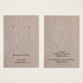 イヤリングジュエリーディスプレイカード、リサイクルブラウン紙 (正面&裏面)