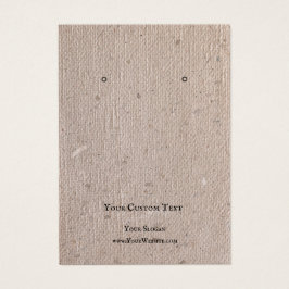 イヤリングジュエリーディスプレイカード、リサイクルブラウン紙