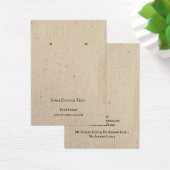 イヤリングジュエリーディスプレイカード、リサイクルブラウン紙 (デスク)