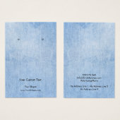 イヤリングジュエリーディスプレイカード、ヴィンテージデニムレース (正面&裏面)