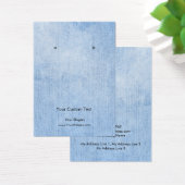 イヤリングジュエリーディスプレイカード、ヴィンテージデニムレース (デスク)