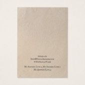 イヤリングジュエリーディスプレイカード、ヴィンテージブラウンクラフト (裏面)