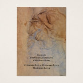 イヤリングジュエリーディスプレイカード、ヴィンテージレトロ紙 (裏面)