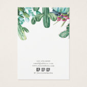 イヤリングジュエリーディスプレイカード・開花サボテン (裏面)