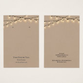 イヤリングジュエリーディスプレイカー素朴ド、ストリングライト (正面&裏面)